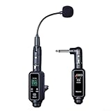 UTTASU UHF-Funkmikrofon für Saxophon und Trompete, wählbare Kanäle, Übertragung mit geringer Latenz, perfekt für Live-Musiker (1 IN 1)
