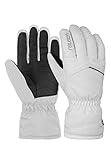 Reusch Damen Fingerhandschuh Marisa mit Langer Stulpe White/Silver, 7