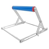 VALICLUD Verstellbarer Schneidemaschinenständer mit Rollunterstützung Klappbarer Metallsägeständer Höhenverstellbarer Arbeitsständer für Holzbearbeitung (55–135 MM)