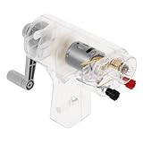 BUGUUYO Handgenerator Wissenschaftliches Experimentierset Stromgenerator Mit Handkurbel Diy-generatormotor Früherziehungsgerät Wissenschaftsgenerator-kit Plastik Transparent