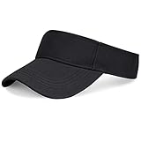 Unisex Visoren Cap Sonne Hut Golf Tenniskappe mit Sonnenblende Baseball Kappe Baseballmütze Einstellbar Visor Sommer Schirmmütze für Damen Herren (Schwarz)