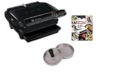 Tefal Optigrill Elite Kontaktgrill I 2000 Watt I mit Hamburgerpresse + Grillbuch I Indoor & Outdoor Grill I 12 automatische Programme I Touch Display I Edelstahl I Perfekte Grillergebnisse