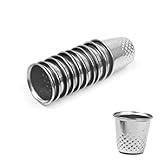 PLABBDPL 10 Stück Nähen Fingerhüte,Thimble Finger Protector,Metal Sewing Thimble,Fingerspitze Fingerhut Einstellbare, Accessories DIY Sewing Tool für Nähen,Sticken,Handarbeiten