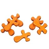 HIAKDOFT 6 Stück Teiliges Handgefertigte Tragbare Holzkreuze Leichtes Meditationsfreundliches Katholisches Daumenkreuz mit Glatter Oberfläche für Gebet Spirituelle Verbindung