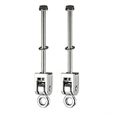 2 x Schaukelhaken, Edelstahl, 180 ° drehbar, Hängematten-Befestigungen, Schaukelstuhl-Deckenhalterungs-Set, verwendet für Innen- und Außenwiderstandstraining