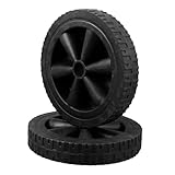 TOYANDONA 2 Stück Bbq Grillräder Ersatzräder für Gasgrill Kunststoffräder Schwarz Geräuschlos Robust Vielseitig Passend für Grillwagen und Einkaufswagen