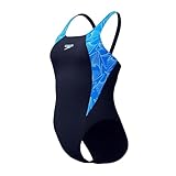 Speedo Damen HyperBoom Splice Muscleback Badeanzug Blau, blau, 62