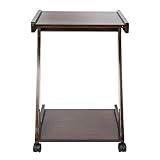 YUEYASHUX Eleganter Stil Sofa Beistell Tisch Nachttisch Ende Tee Tisch mit Rad Heim Wohnzimmer