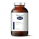 BioCare - L-Glutamin | Hoch dosierte Aminosäure L-Glutamin - 200g Pulver Nahrungsergänzungsmittel