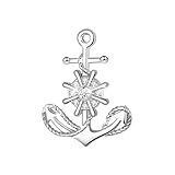 CFWSHJ Accessorie Delicate Anchor Halskette für Frauen, Ruder & Anker Charm Choker - Shiny Anker Ankeranhänger, Nautical Jewelry for Women Birthday