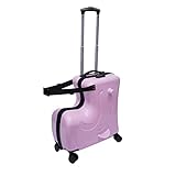 lousriyy L-Förmig Kinderkoffer mit 4 Spinnrollen 20 Zoll Tragbarer Reise Trolley-Koffer Lila Reisegepäck Reisekoffer Kinder Koffer mit Kombinationsschloss, 50 * 25 * 50cm