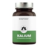 Kalium Tabletten hochdosiert - 450 mg (45%*) je Tablette, ideal für Muskeln, Nerven, Blutdruck. Kaliumcitrat 60 Tabletten von VitaminFuchs
