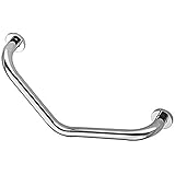 Ibergrif M34017, Edelstahl Dusche Haltegriff 135°, Wandhalte-Stützgriff für das Badezimmer, Bad Haltestange, 40 CM, Chrom