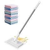 Staubmopp – 99 cm Reinigungsgerät, um 360 Grad drehbar, für strapazierfähige Böden, zur Reinigung von Wohnung, Haus, Wartung, Routine, Zuhause, Hotel, Schlafsaal