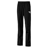 PUMA Kinder LIGA Training Pants Core Jr Hose, Black White, 176