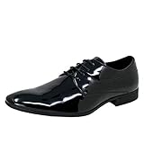 Smokies Herren Hochzeitsschuh Oliver Synthetik Smokingschuh Lack Lederfutter (47 EU, schwarz)