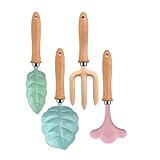 Garten Spielzeug Kinder Kinder-Gartengeräte-Set Aus Metall Gartenset Gartengeräte,Kinder Gartengeräte Sandkastenspielzeug,Gartenwerkzeug Kinder Gartenwerkzeug Stabile Gartengerät (Pink, 4PCS)