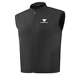 SHIMA WINDBREAKER Softshell Weste Herren Damen Motorrad Kutte ärmellose Leicht Bikerweste Sommer Winter Softshellwesten Biker Outdoor Dünne Thermo Funktionsweste (Unisex, Schwarz, L)