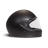 DMD Rivale Vintage Motorradhelm Schwarz Matt, M