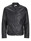 JACK & JONES Herren JJEDYLAN PU Biker Jacket NOOS...