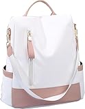 AQKKMN Damenrucksack mit großem Fassungsvermögen, Reiserucksack for Outdoor-Abenteuer, stylisch(Pink)