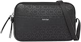 Calvin Klein Damen CK Business Camera Bag_Mono K60K612566 Umhängetasche, Schwarz (Black Monogram Pu)