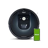 iRobot Roomba 981 App-steuerbarer Saugroboter (Staubsauger Roboter) mit zwei Gummibürsten, Lädt auf und reinigt weiter, Individuelle Anpassung per App, Sprachassistenten-kompatibel, mit Teppichboost