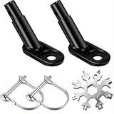 Fahrradanhänger Kupplung Fahrrad Anhängerkupplung mit Sicherungsstift und Schneeflocke Multitool Fahrrad Anhänger Koppler Universal Hundeanhänger Fahrradkupplung Adapter für Fahrrad und Kinderanhänger