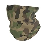 Halswärmer, Schal mit Camouflage-Muster, für Outdoor-Sport, Skifahren, Radfahren, Laufen, Schutz, Kopfbedeckung, Grün