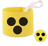 TAKONE Blindenbinde für Erwachsene mit 2 Blindenabzeichen – Hilfsmittel für Sehbehinderte, Armbinde für Arm, Alltag & Reisen