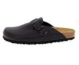 Lico Herren Bioline Clog Pantoletten, Schwarz, 50 EU