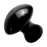 Ciieeo Pilzförmiger Gua Sha Stein Gesichtsmassagegerät aus Schwarzem Massagestein Rutschfest Glatt Poliert für Gesicht und Körper Fördert Durchblutung und Entspannung