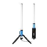 Ledino LED Stehlampe 120W | 360° Lichtsäule | 11680lm | IP69K | LED Baustrahler | Flutlicht für Werkstatt & Baustelle | nicht dimmbar | 5m Kabel