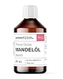 wesentlich. Mandelöl 250ml - 100% reines Basisöl - natürliche Pflege für Haut, Haar und Gesicht - pure Pflege ohne Zusatzstoffe