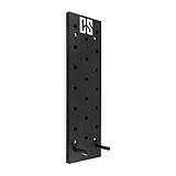 CAPITAL SPORTS Pegstar - Pegboard, Trainingsboard, Kletterbrett, Klimmzugbrett, Wandmontage, Ausrichtung vertikal oder horizontal, mehrschichtiges Pappelholz, schwarz, Verschiedene Größen