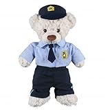 Blaues Polizei-Outfit – 40 cm – Teddybär-Kleidung – Bär nicht im Lieferumfang enthalten