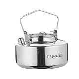 Fire-Maple Antarcti Edelstahl Camping Wasserkessel 1 L Robuster Outdoor Teekessel zum Wasserkochen für Tee, Kaffee und Trekking-Mahlzeiten Tragbarer Bushcraft Kessel für Camping, Wandern & Reisen