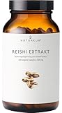 Naturkur® Reishi Extrakt 500mg - 240 Kapseln im Apothekerglas - 30% Polysaccharide, vegan, ohne Zusatzstoffe, hergestellt in Unterfranken