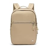 Pacsafe Damen W 10L Anti Diebstahl Rucksack, Taupe, Einheitsgröße, Pacsafe W 10 l Anti-Diebstahl-Rucksack