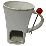 Pitycbo Schokoladenfonduebecher, 140 Ml, für Abendessen, Verlobung, Snacks, Partys, Weiß