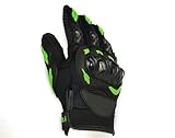 ROMOZ Motorradhandschuhe für Männer Heavy Duty Motorbike Gloves und Rennhandschuhe können Outdoor-Motorbike Gloves verwendet Werden Einfach zu verwendende Handschuhe Green,M