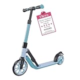 HUDORA BigWheel® 180 Advanced Junior - Hochwertiger & sicherer Kinder Roller ab 3 Jahre - Zusammenklappbarer City Roller mit Reflektoren - Höhenjustierbarer Scooter für Jungen & Mädchen bis 60 kg