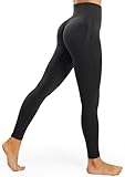 JOYSPELS Sport Leggings Damen Scrunch Butt, Sporthose Damen Lang Blickdicht Po Push Up Seamless Leggins Tights Schwarz M