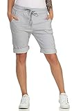 MATY FASHION Damen Bermuda Kurze Hose Shorts für den Strand Sweatpants Sommerhose 44 (34-40, Hellgrau)