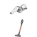 Black+Decker Bundle of Lithium Dustbuster Pivot PV1820L 18V Handstaubsauger kabellos, mit Ladestation mit Wandhalterung, Fugendüse, Grau BHFEV182C-QW, 4in1 Stielsager