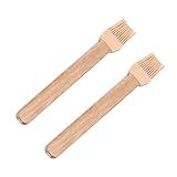 ABOOFAN 2St pinsel küche kitchen brush kitchen accessories küchengadges Grillzubehör Bastelpinsel Backpinsel Grillölbürste Geteilter Typ Grillbürste Kopf aus Silikon Ölpinsel