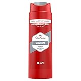 Old Spice Original 3-in-1 Mehrzweck-Shampoo für Haar, Gesicht und Körper 250 ml, langanhaltende Frische, Duft von Parfümqualität, Tiefenreinigung