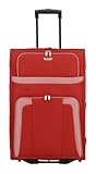 paklite Reisekoffer mit 2 Rollen, Rollkoffer groß, Orlando, klassischer Weichschalen Trolley im zeitlosen Design, 73 cm, 80 Liter