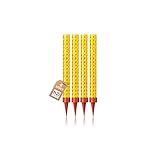 h2i Eissterne | 4 Stück | 60 Sek. Brenndauer | Eisfontäne Sprühkerze Wunderkerze - Highlight für Events Party Hochzeit Geburtstag | Tischfeuerwerk & Deko für Flaschen & Torten | Gold | Kat F1