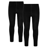 ORIGINAL BASICS Kinder Thermo Leggings mit Fleece (2 Pack)...